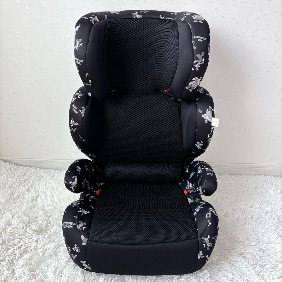 【極美品】ディズニー　ハイバック　ジュニアシート　ISOFIX ミッキーマウス