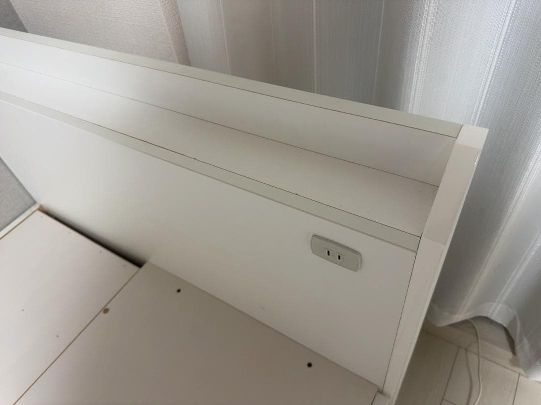 大阪京都限定 美品 ニトリ シングルサイズ ベッドフレーム 4収納付き