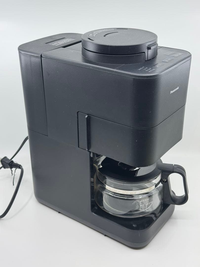 パナソニック コーヒーメーカー 全自動 ミル付き ブラック NC-A58-K