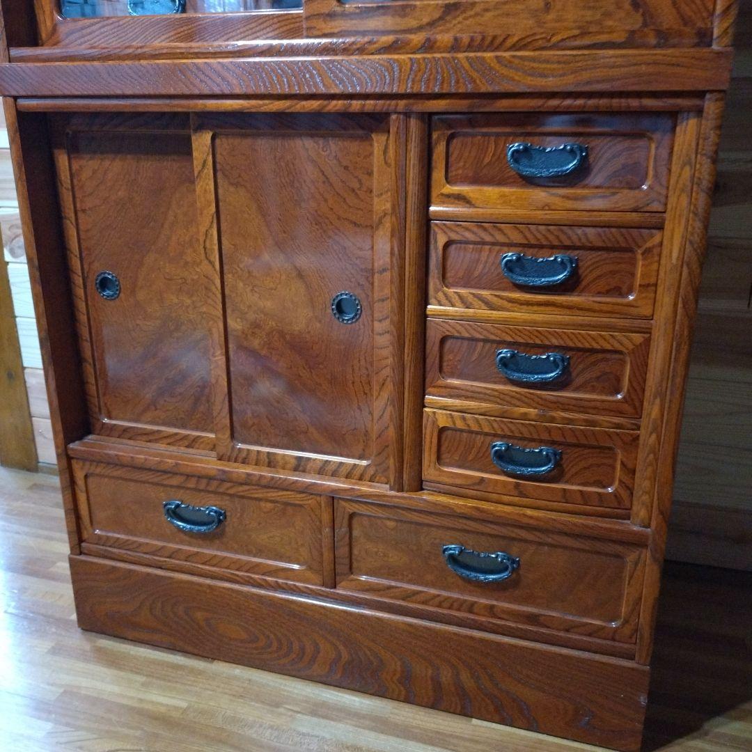 [美品/欠損なし]半軒　茶箪笥　柿棚(下部)※上部同時購入要