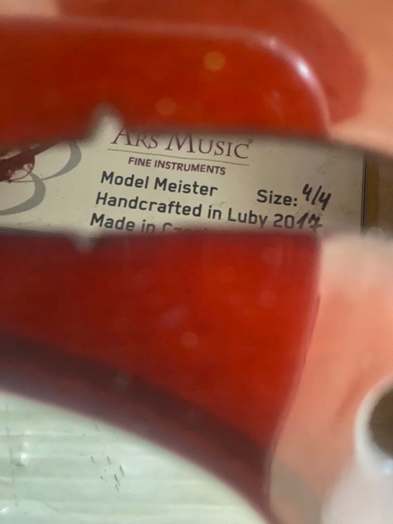 美品　Ars Music Meister　4/4 　チェコ　バイオリン　2017