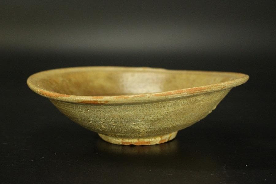 唐津 平 皿 φ13.5cm 骨董品(A422)