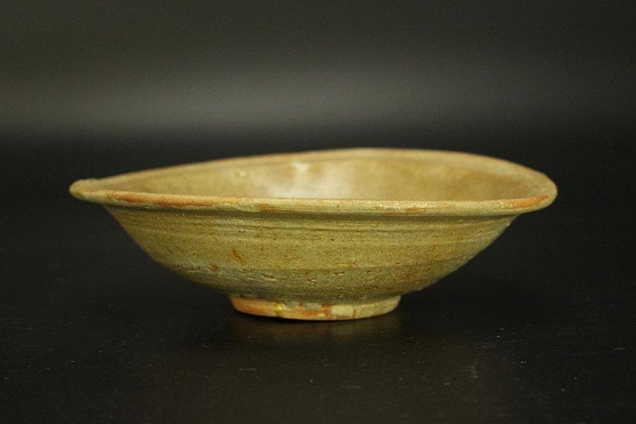 唐津 平 皿 φ13.5cm 骨董品(A422)