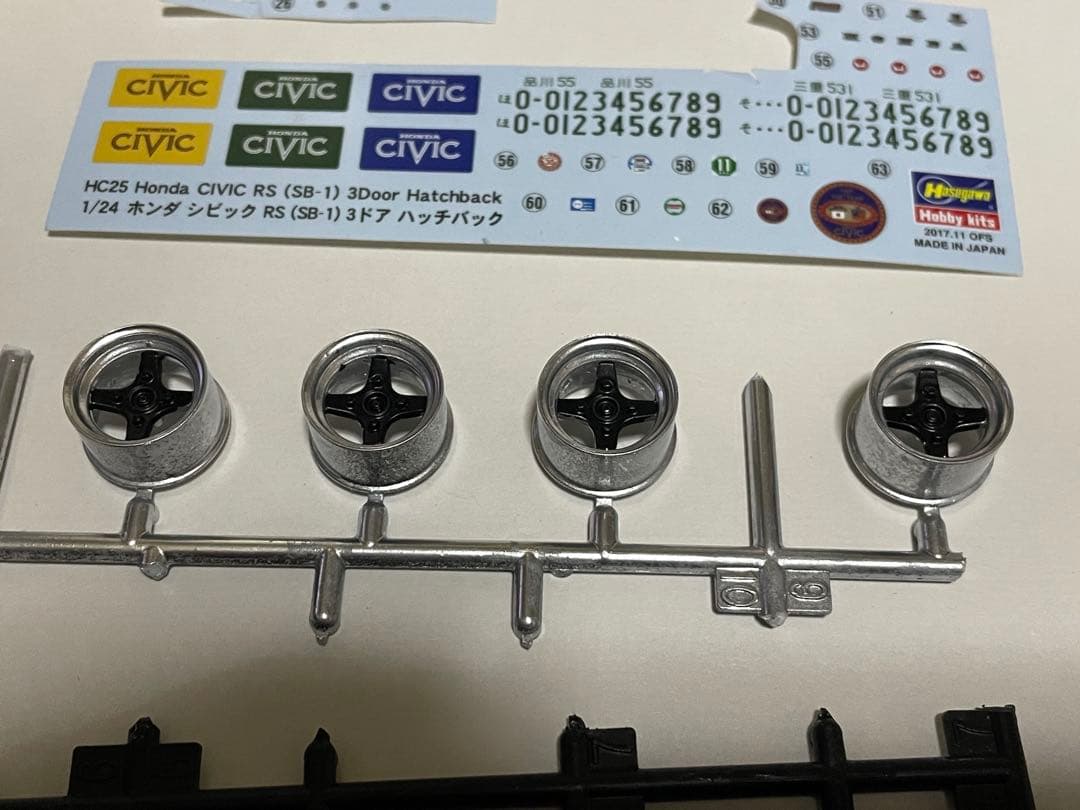 1/24 シビックRS SB1の完成品