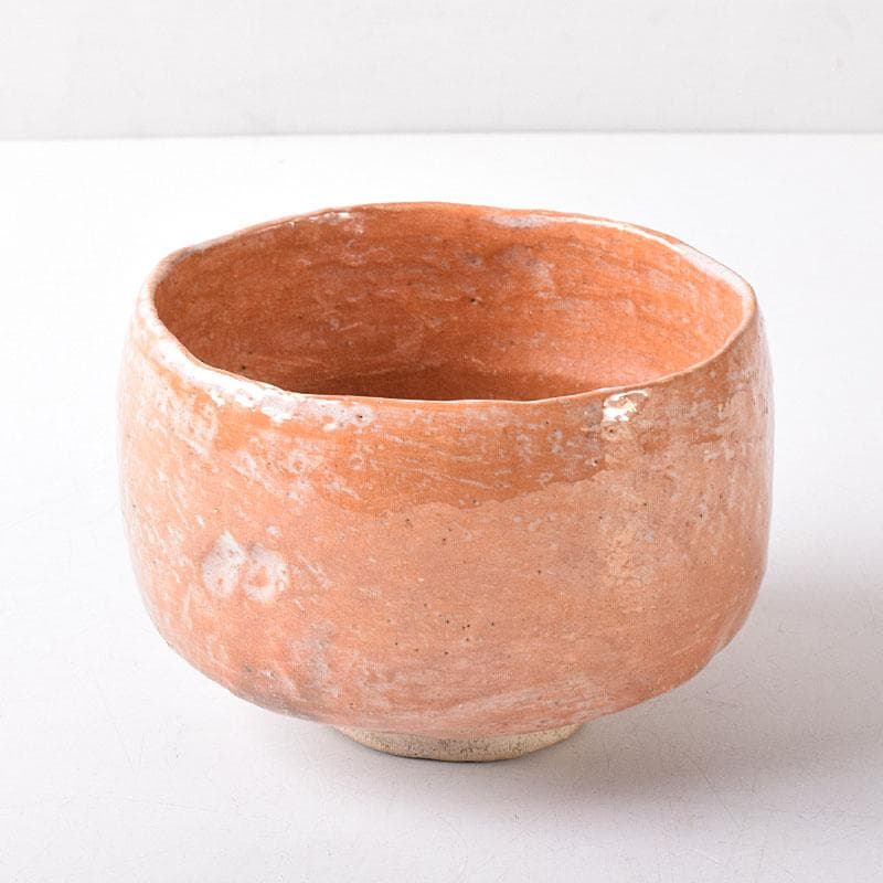 茶道具　楽吉左衛門作　赤楽茶碗 　銘「浮島」　玄々斎極め箱　M　R8275