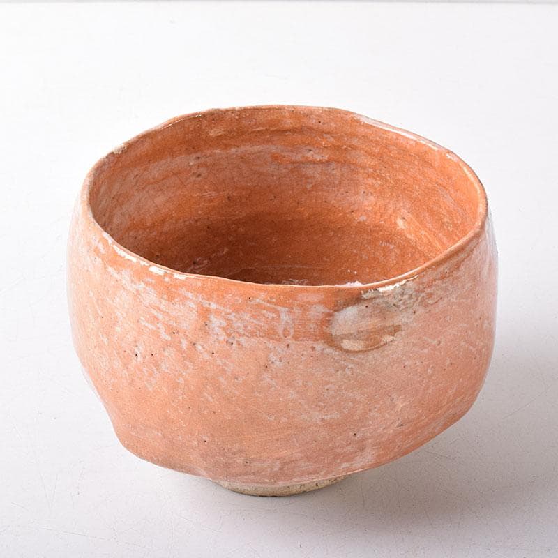 茶道具　楽吉左衛門作　赤楽茶碗 　銘「浮島」　玄々斎極め箱　M　R8275