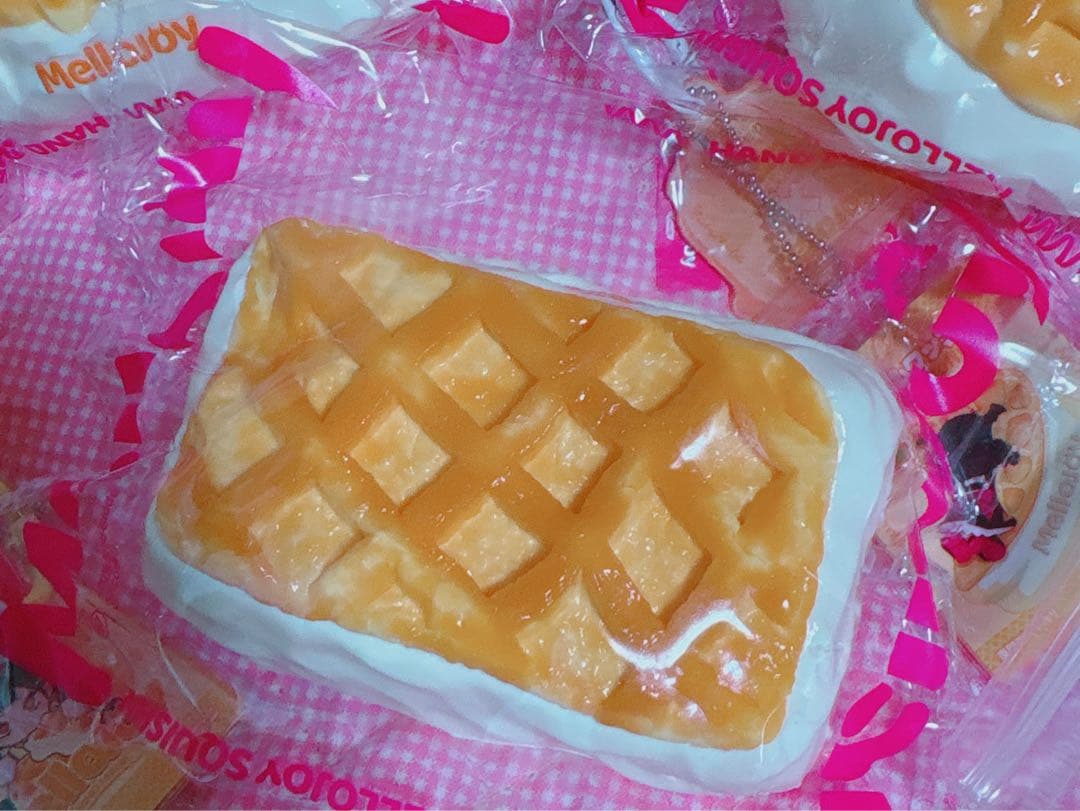 Mellojoyとろんスクイーズメロジョイ ワッフル まるさんかくしかくスクエア