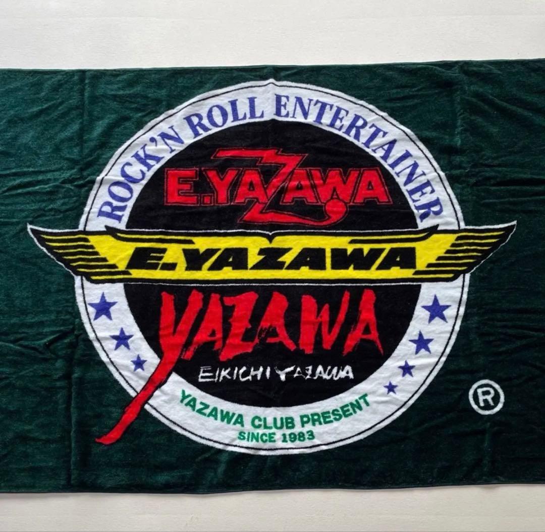 矢沢永吉/91sスリーロゴ/モスグリーン/左右にタグレア物/未使用品/当時物