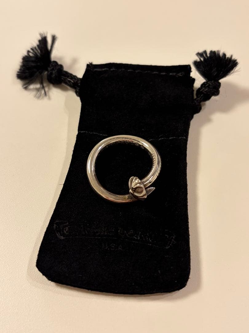 CHROME HEARTS クロムハーツ ネイル クロスボールリング US8