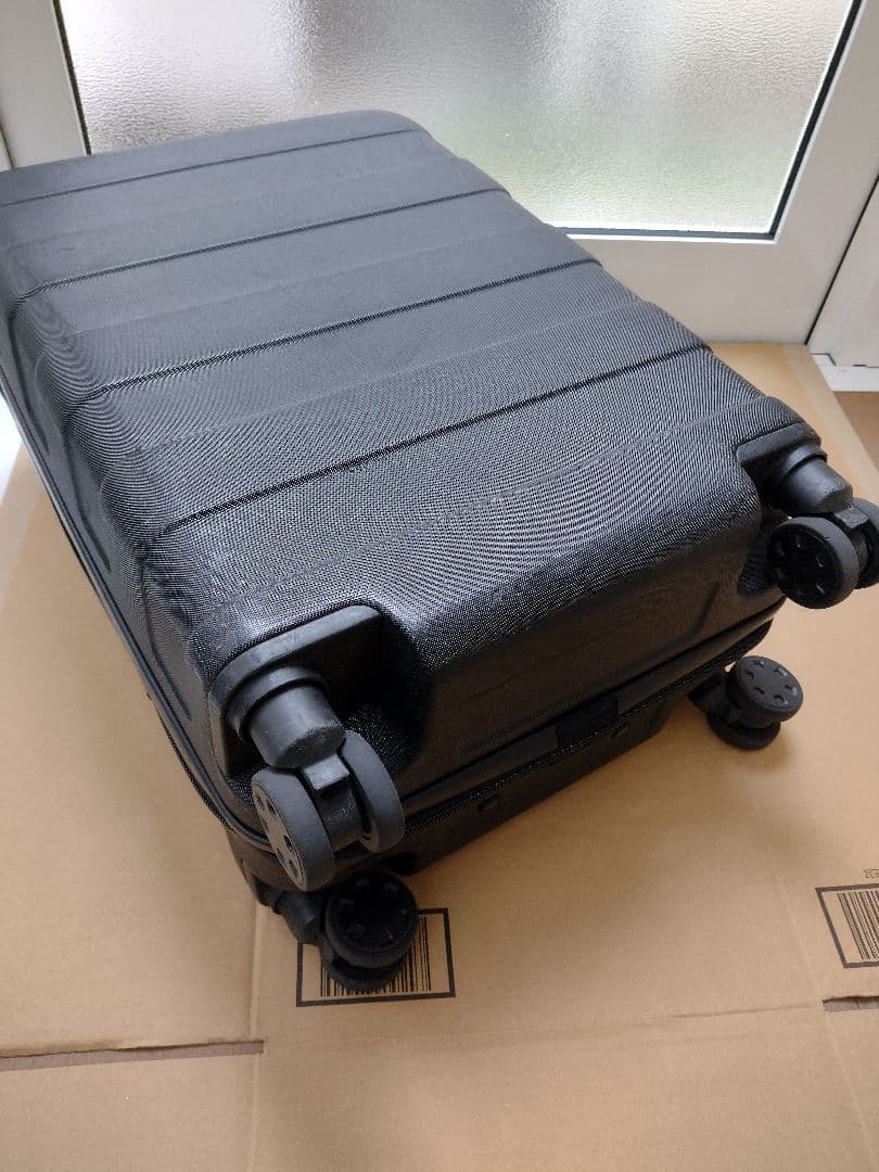 無印良品 キャリーケース36Ｌブラック 車輪ストッパー付 良品 機内持ち込み