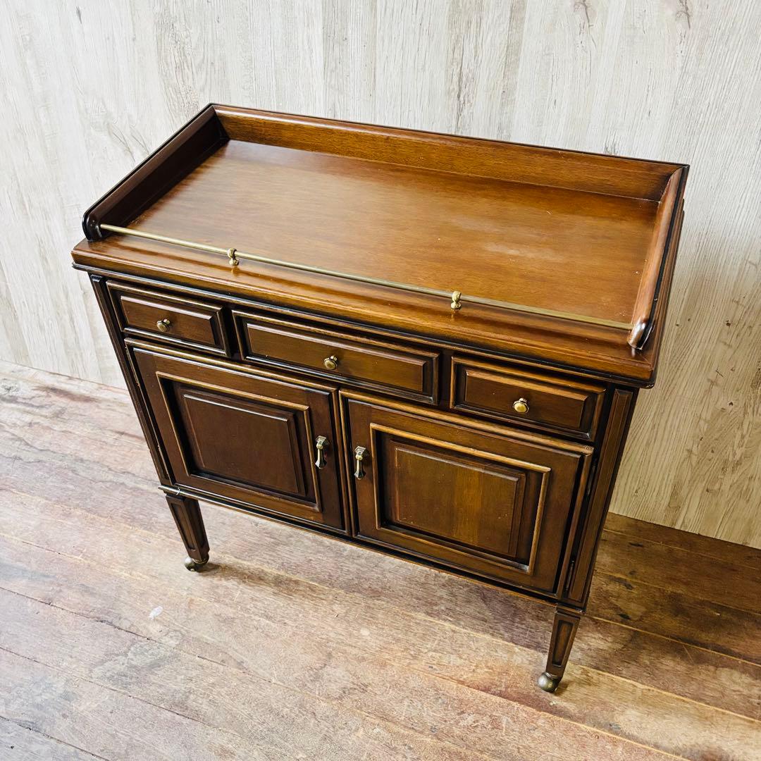 マルニ キャビネット キッチンワゴン 棚 ビュッフェワゴン 地中海