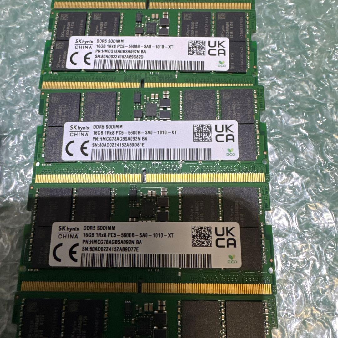 SK hynix DDR5 メモリー 16GB 7枚セット
