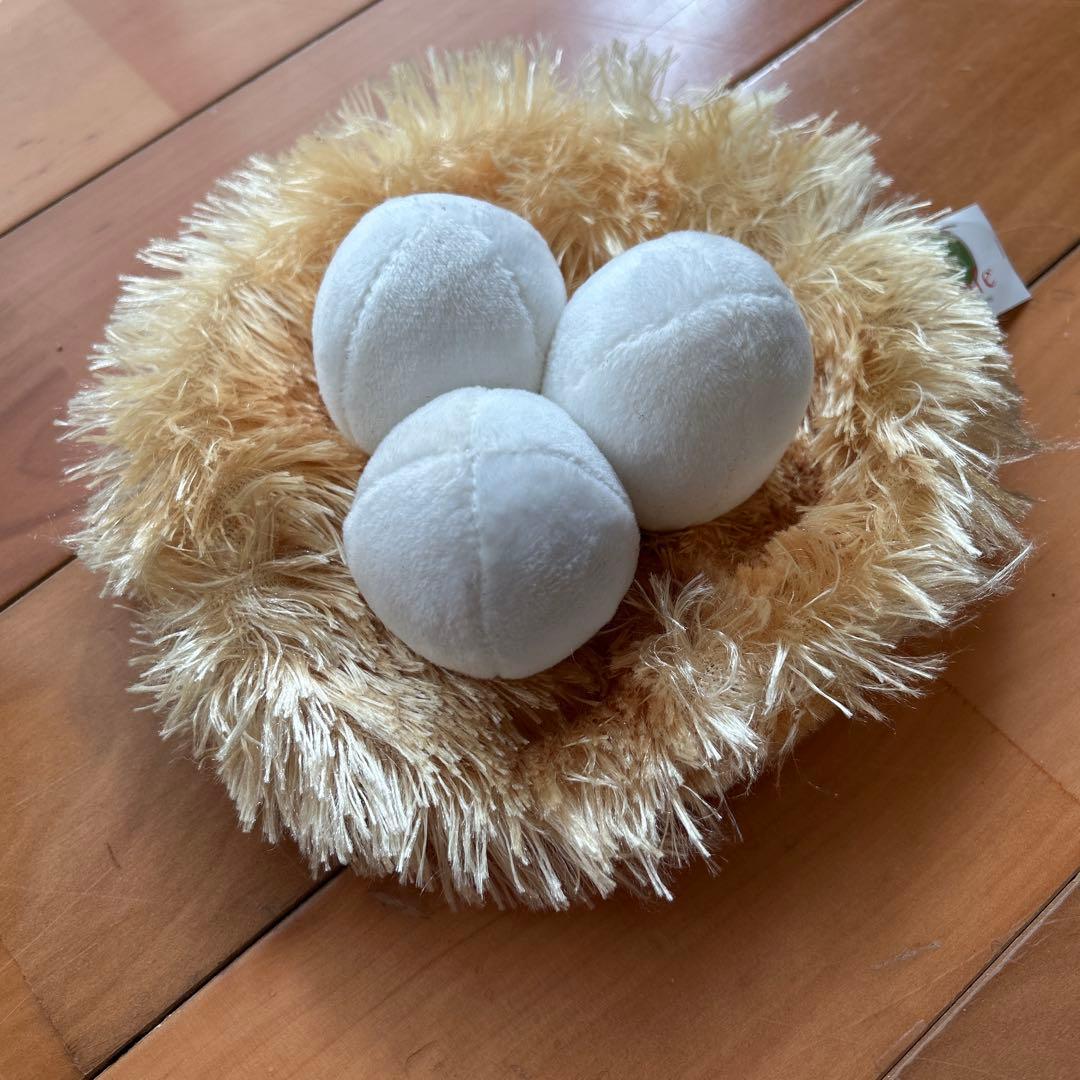 ケーセン、雌鶏、ひよこ＋ファンシー系巣のぬいぐるみ