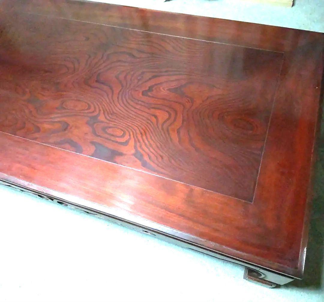 【送料込:たのメル便】昭和レトロ 木製座卓 ダークブラウン