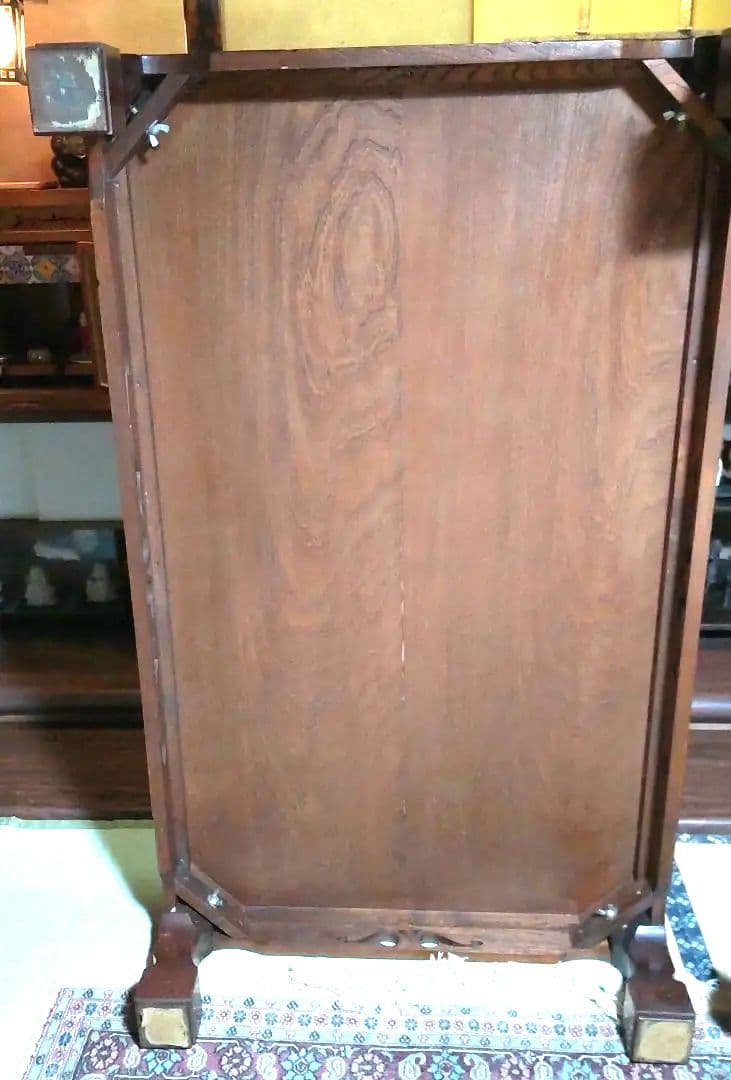 【送料込:たのメル便】昭和レトロ 木製座卓 ダークブラウン