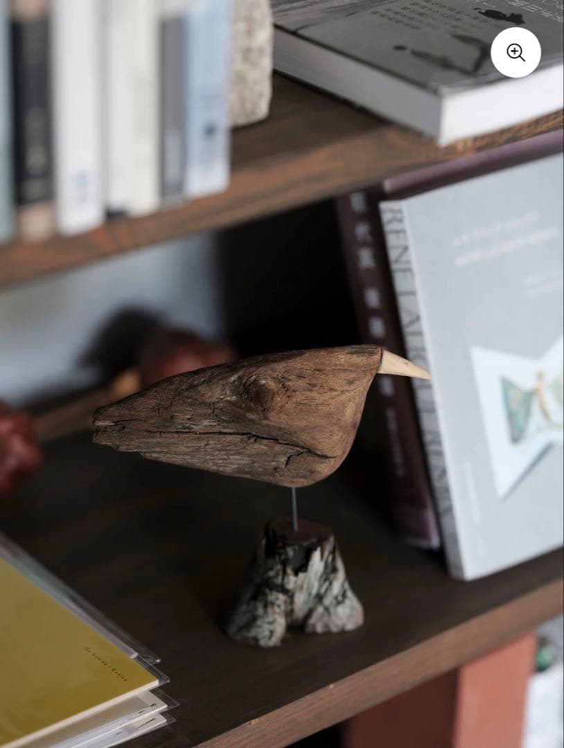 希少　針原修　流木の鳥　オブジェ　一点物　鳥　インテリア　置き物　置物　木