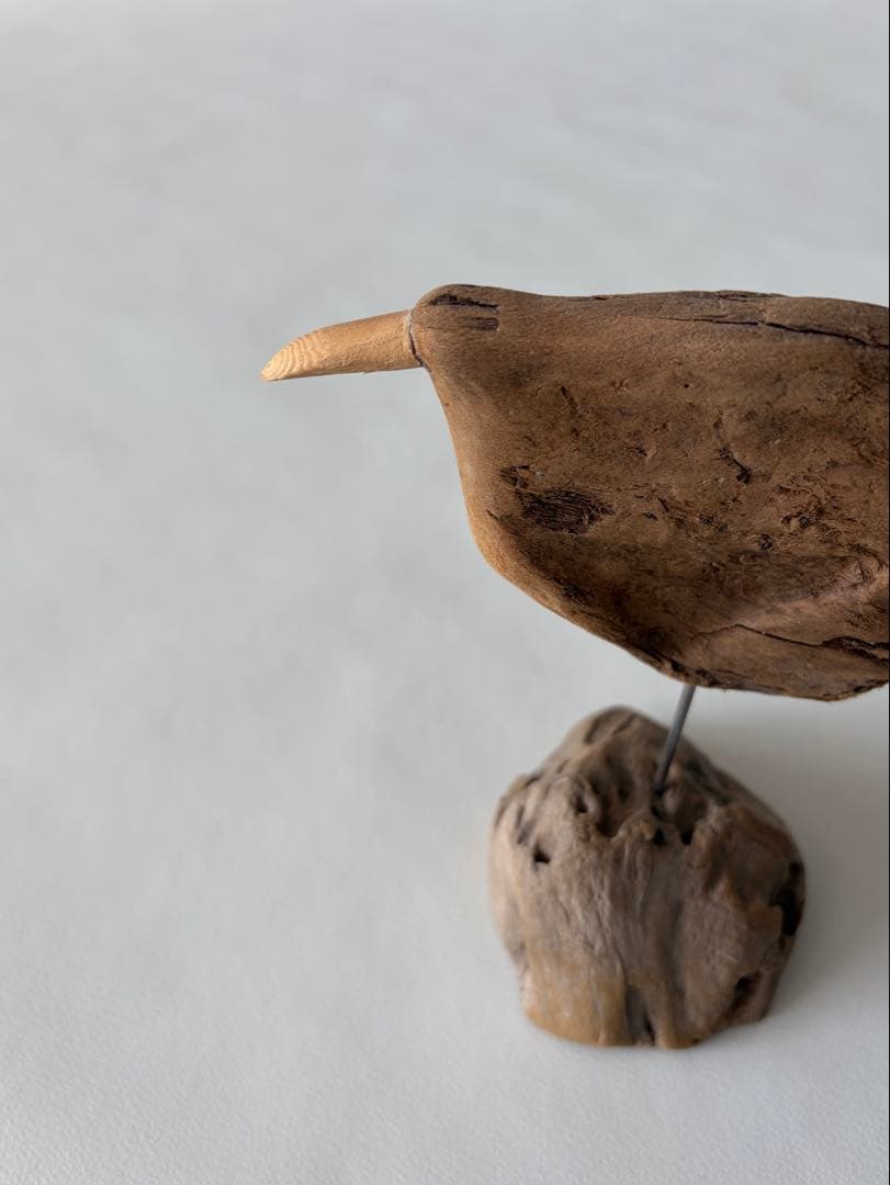 希少　針原修　流木の鳥　オブジェ　一点物　鳥　インテリア　置き物　置物　木