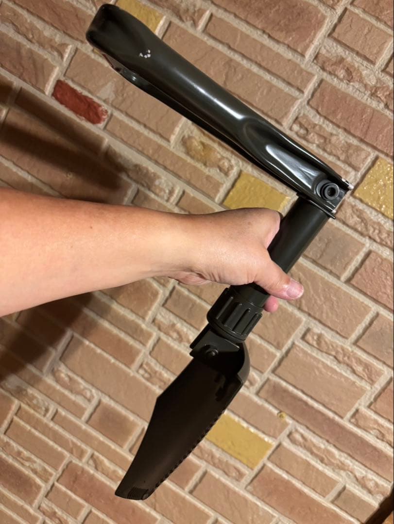 【美品】新品の官給品折りたたみシャベル2型&中古の袋とセット！ Qマーク付き！