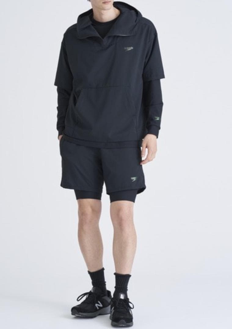 Speedo × エストネーション 水陸両用 3WAY アノラックフーディ L
