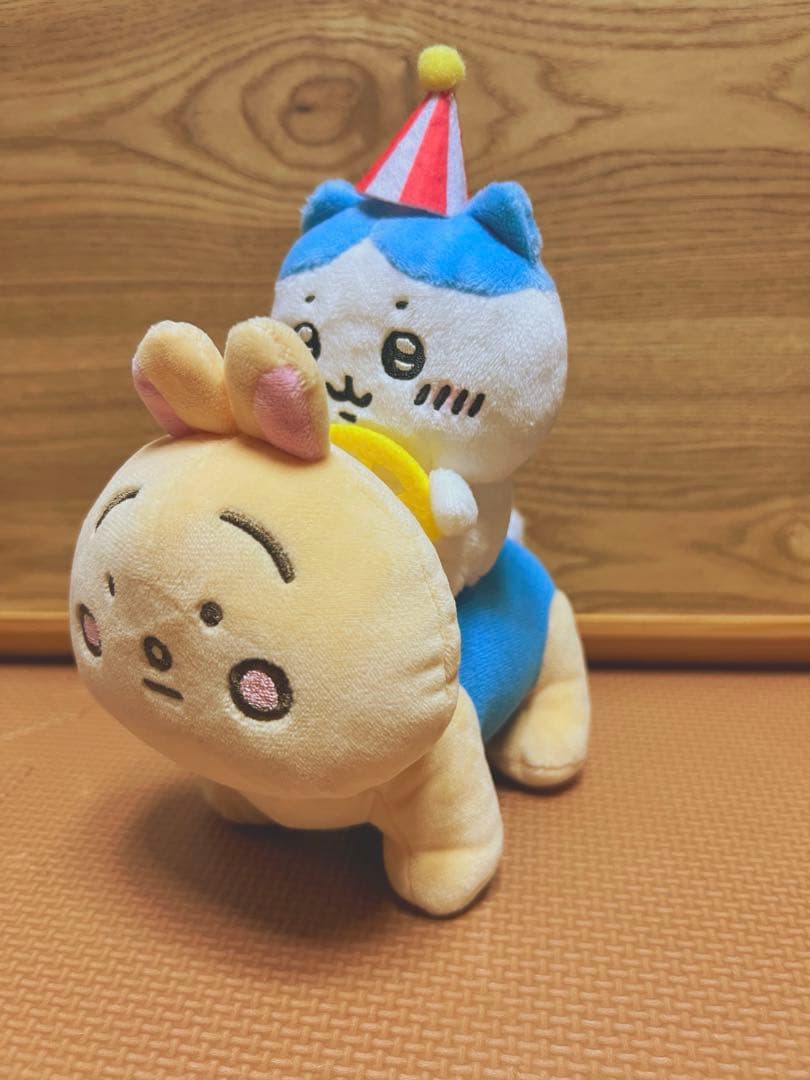 ちいかわ　ぴーぽぽぬいぐるみ3種セット(ちいかわ・ハチワレ・うさぎ)