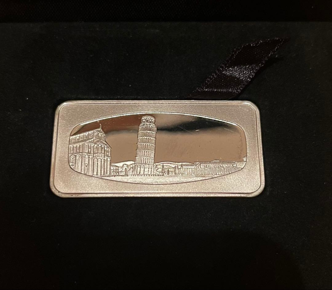 シルバーインゴットコレクション　ピサの斜塔