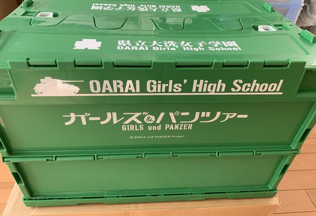 【レア】 ガールズ&パンツァー 折りたたみコンテナ2種