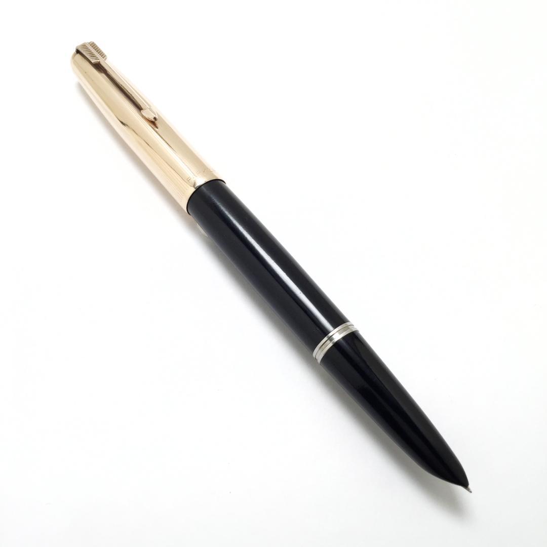 パーカー 51 エアロメトリック フーデットニブ 万年筆 12K金張キャップ