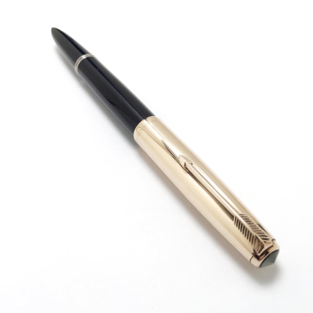 パーカー 51 エアロメトリック フーデットニブ 万年筆 12K金張キャップ