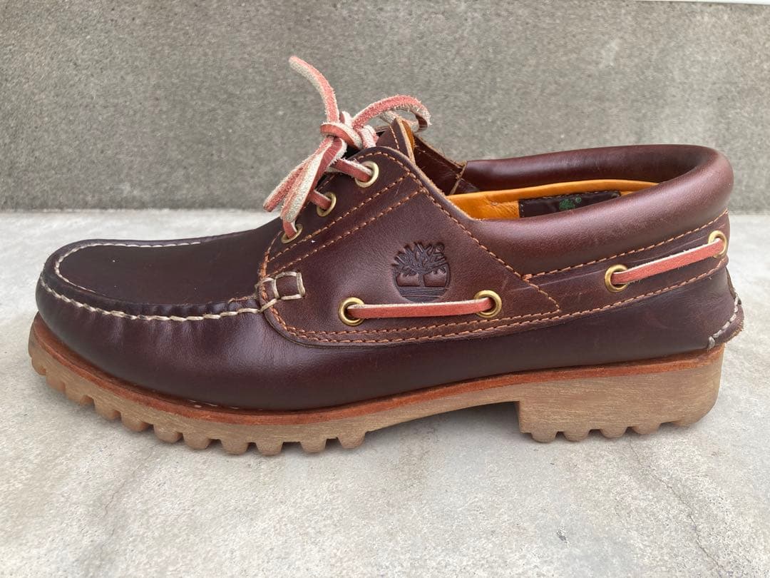 【美品】Timberland 3-Eye Classic Lug ブラウン