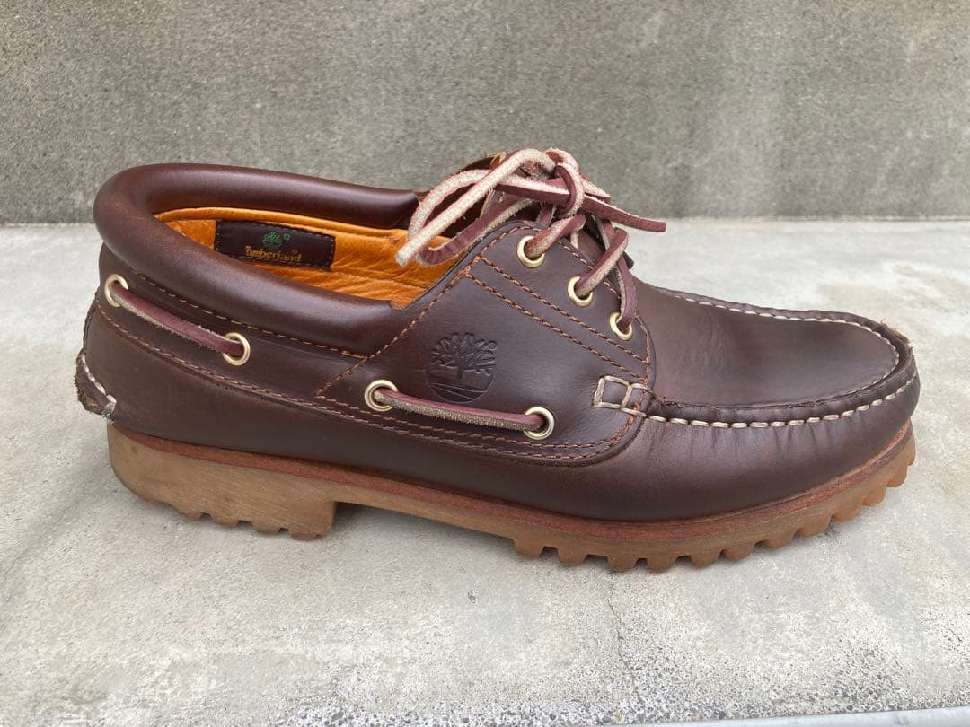 【美品】Timberland 3-Eye Classic Lug ブラウン