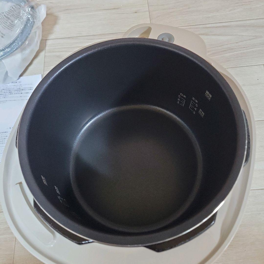 未使用品 シロカ 自動減圧機能付き電気圧力鍋 おうちシェフ PRO L