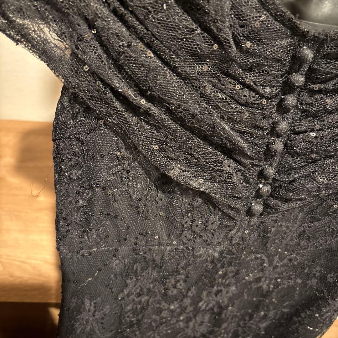 LEJA-2WAYレース花柄オフショルダーマーメイドロングワンピースドレス