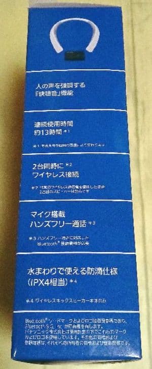 Panasonic SC-WN10-W ネックスピーカー