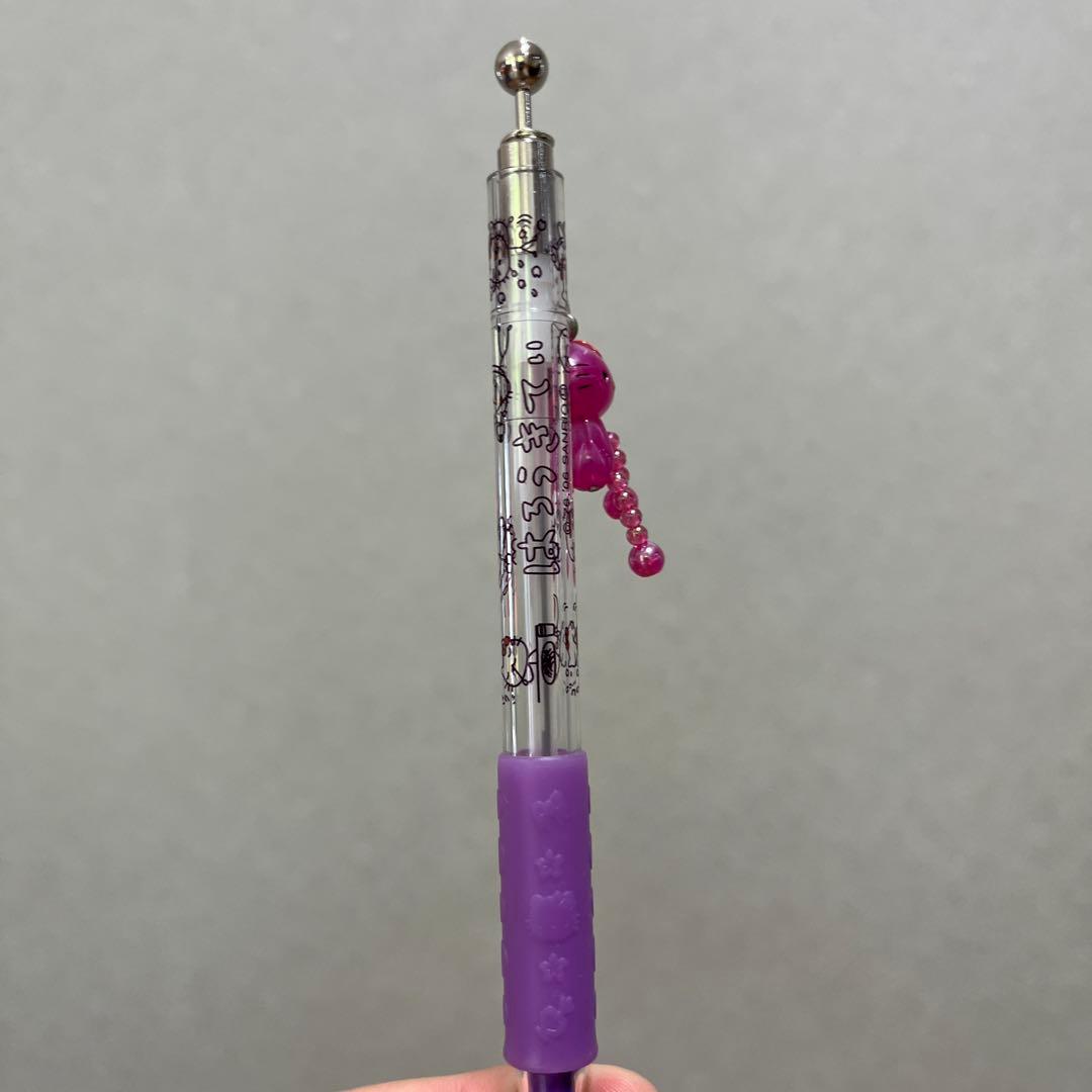 当時物　サンリオ　キティ　シャーペン　ビーズチャーム付き