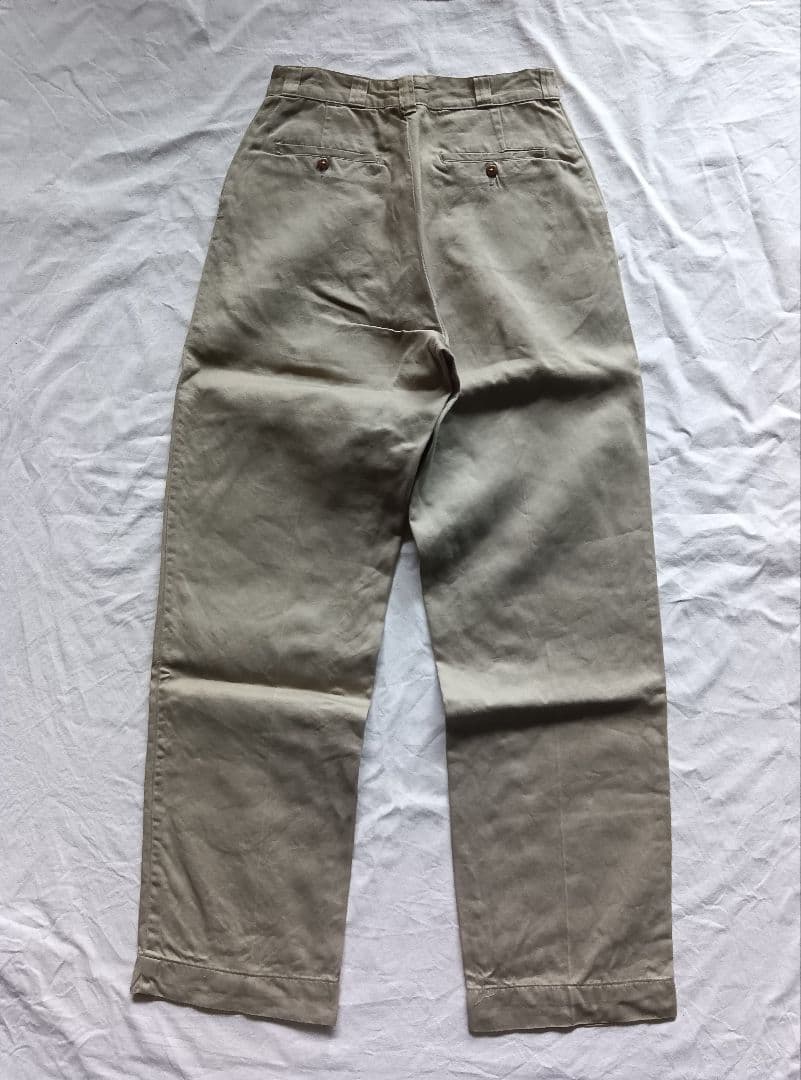 50s ビンテージ US.ARMY M-52 W32 カーキチノ 米軍