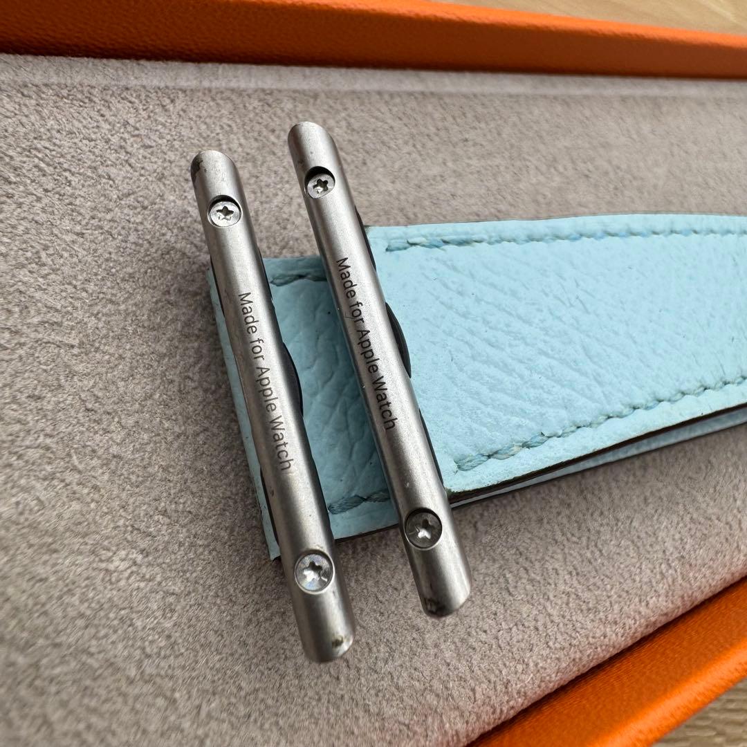 2210 Apple Watch エルメス　ゼフィール　ブルー　HERMES二重
