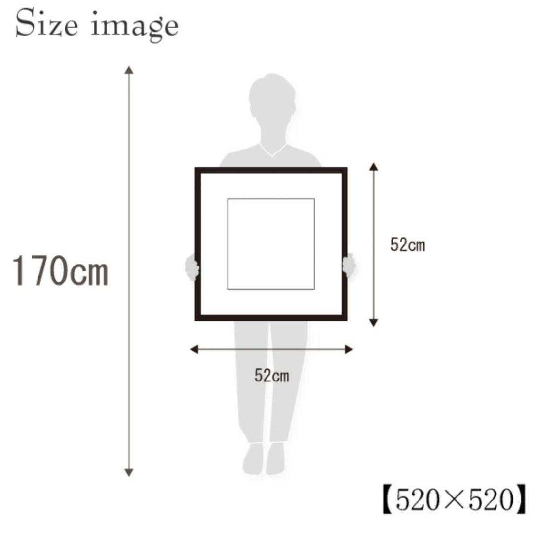 アートパネル モノクローム 正方形フレーム