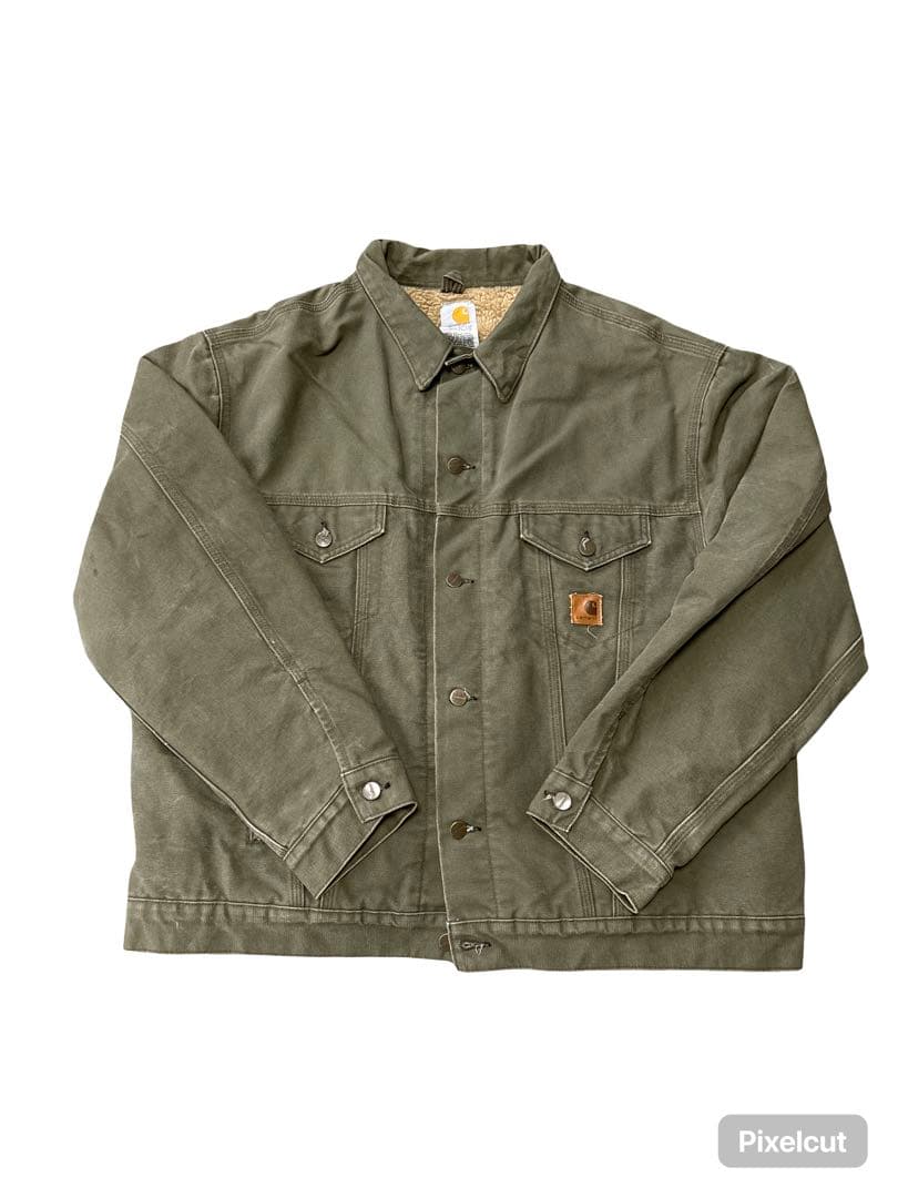 激レア　希少　Carhartt トラッカージャケット　デニムジャケット　グリーン