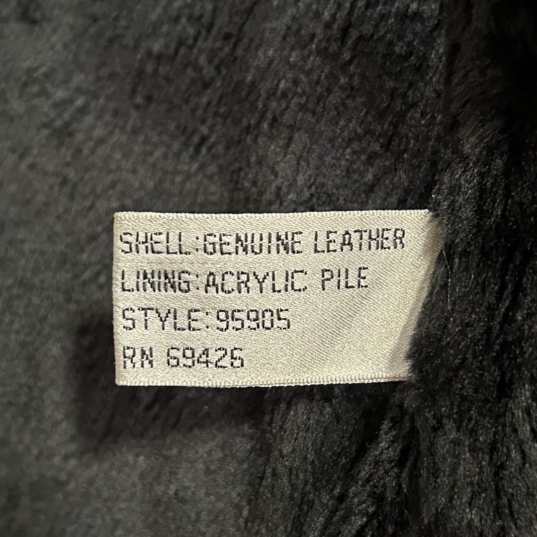 90s Wilsons レザー ドリズラージャケット スウィングトップ 短丈 黒