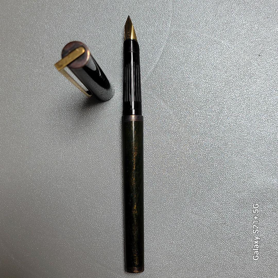 S.T.Dupont デュポン 万年筆 SILVER ペン先18金 筆記未確認