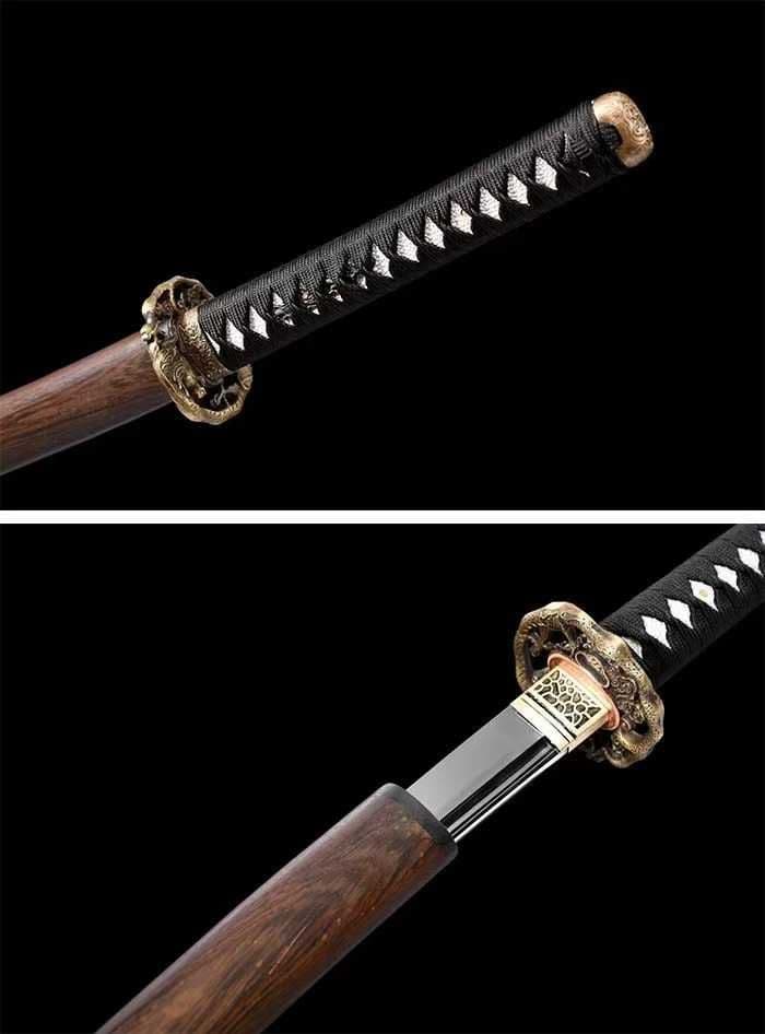 【千代鶴】古兵器 刀装具 日本刀　模造刀 居合刀 武士道 鑑賞用 美術刀 贈り物