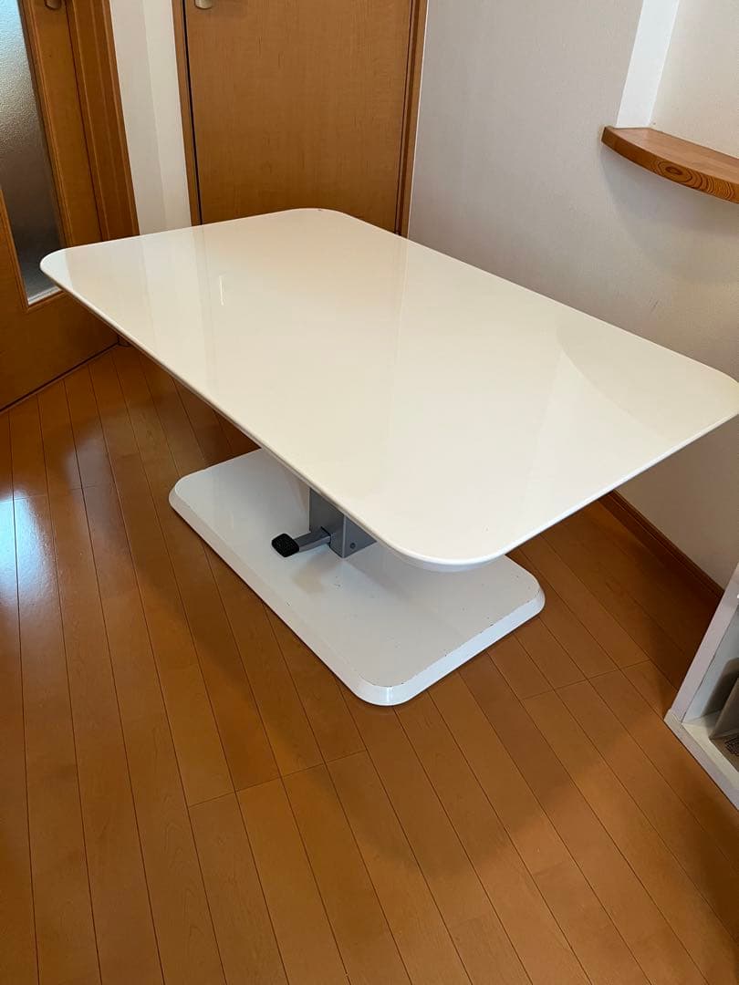 YOU　ニトリ　昇降テーブル　ホワイト　インテリア　120×75