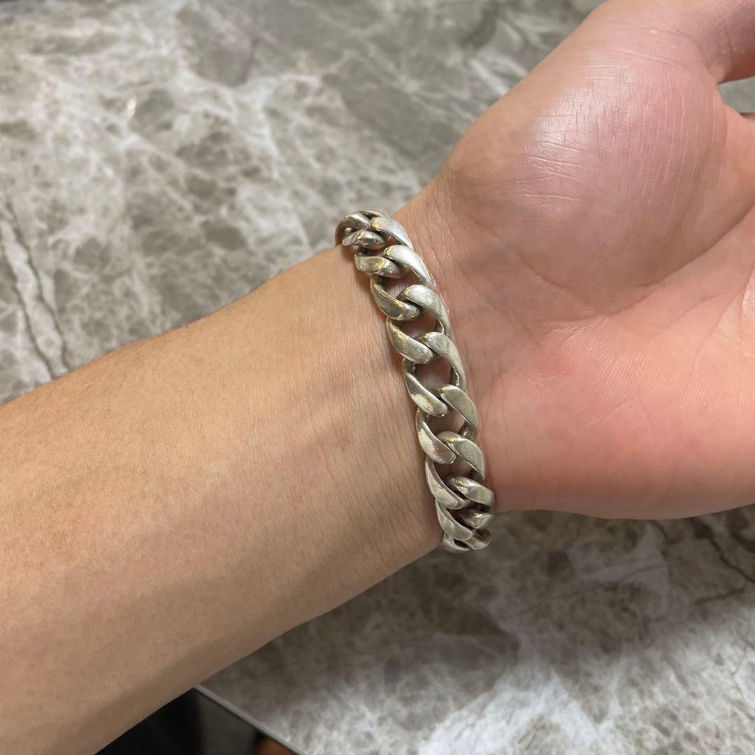 シルバー 編み込み ブレスレット　925