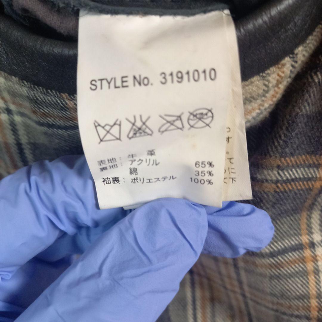 Schott ブラックレザーライダースジャケット M