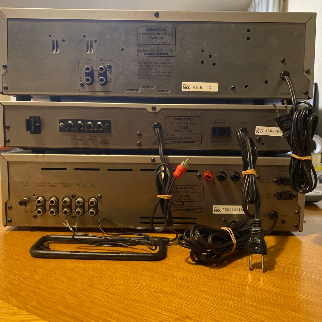 ONKYO オンキョー　カセットデッキ　チューナ　アンプ　TA-891 390