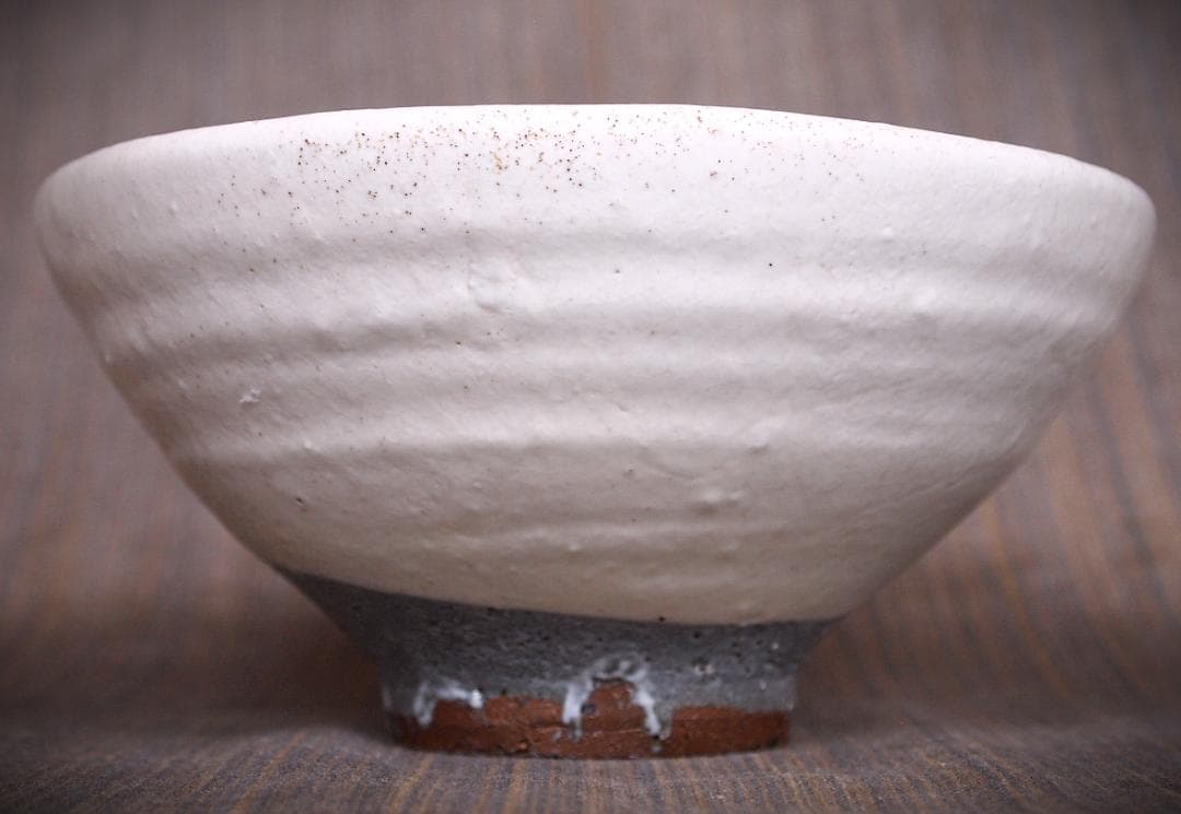 人気作家★高力芳照【師：金重素山、金重有邦】★粉引茶碗★共箱・布