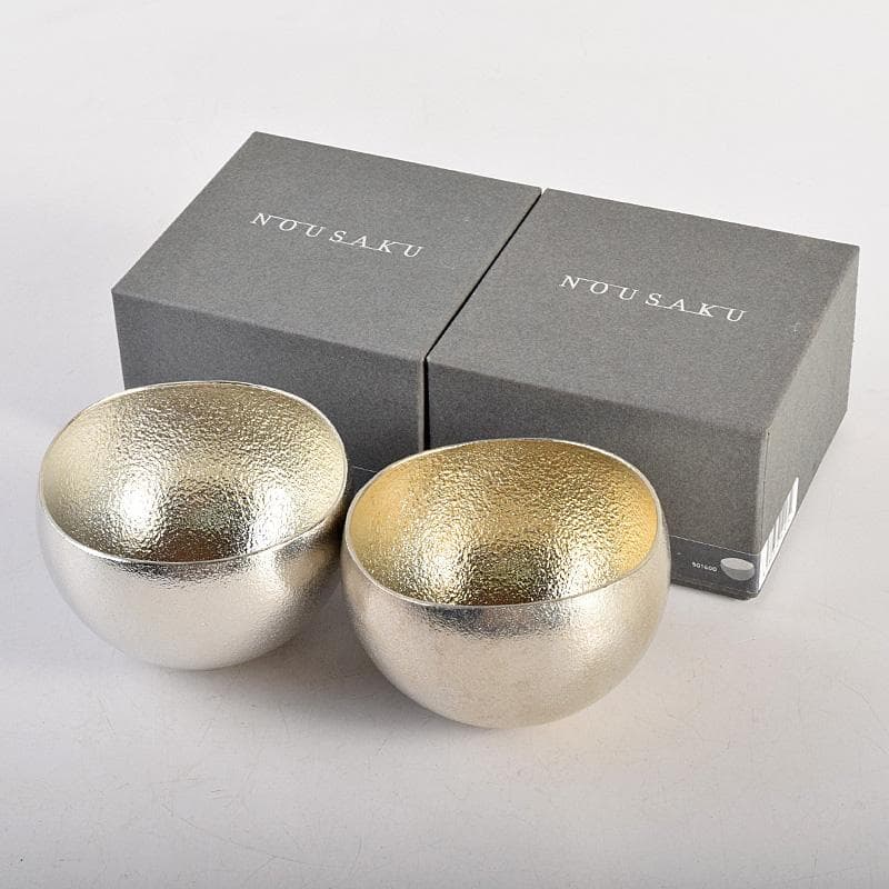 NOUSAKU　錫100％　Kuzushi-Yure　ぐい呑　二客　VR8800