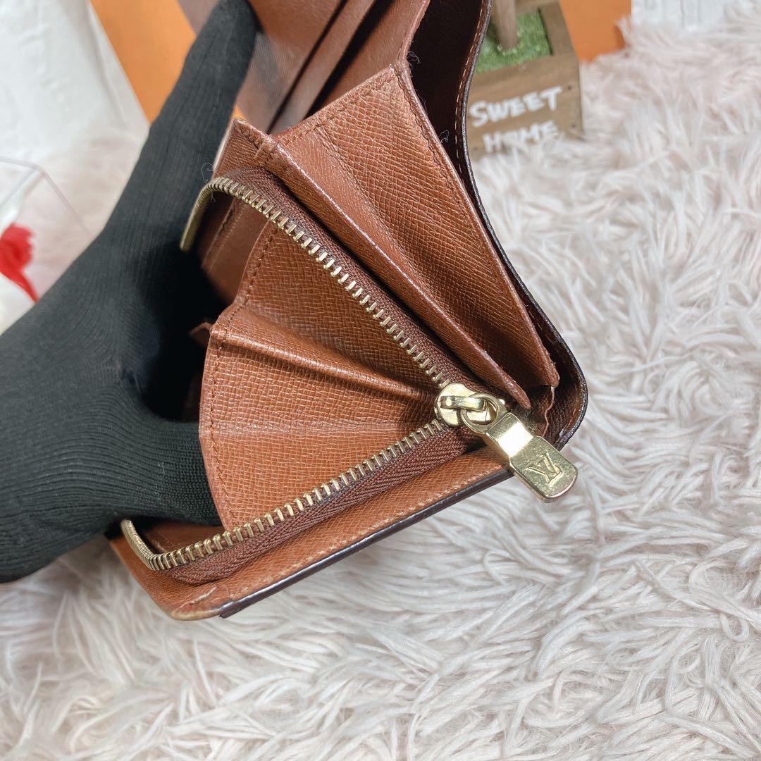 希少 美品 ルイヴィトン モノグラム ポルトフォイユ トレゾール 財布 L字