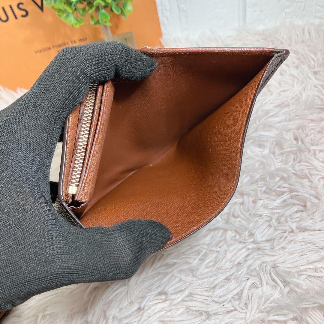希少 美品 ルイヴィトン モノグラム ポルトフォイユ トレゾール 財布 L字