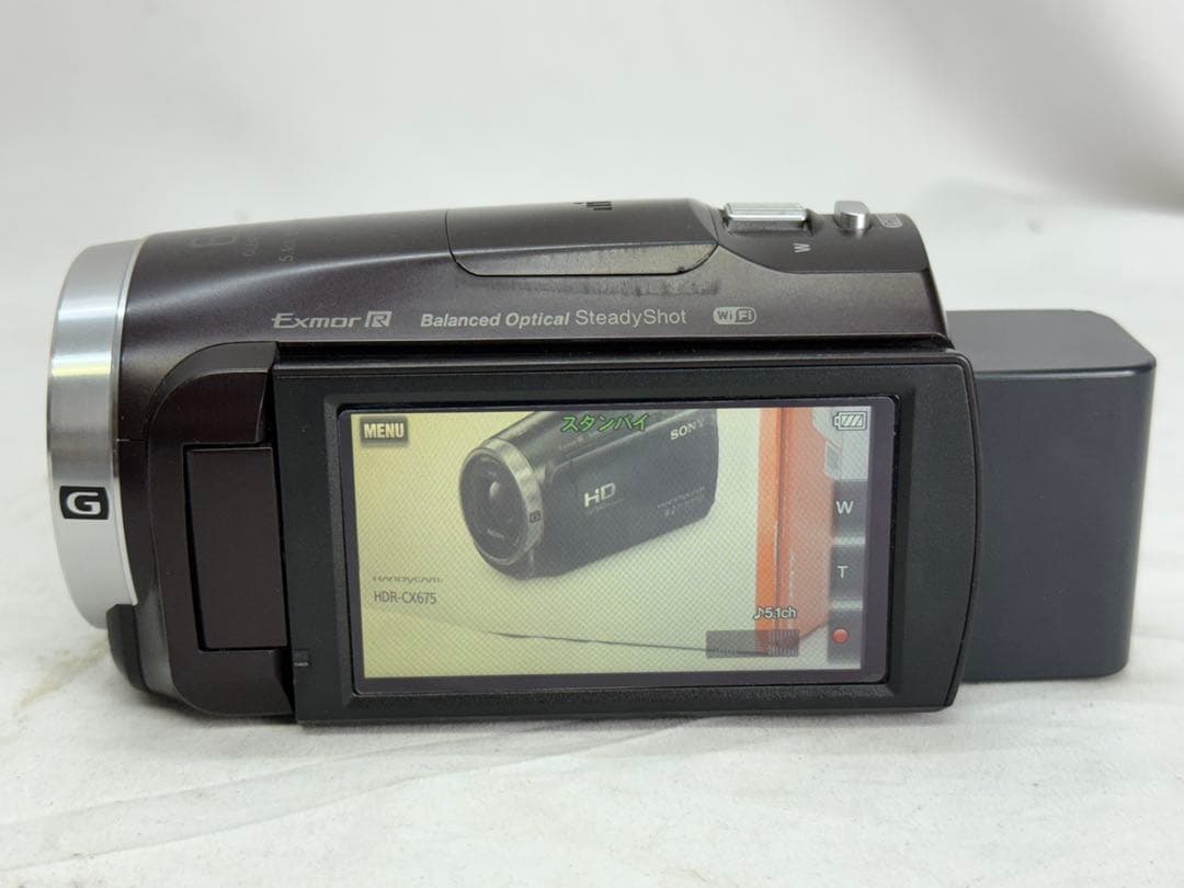 SONY ビデオカメラ HDR-CX675 32GB 内臓 ボルドー ケース付き